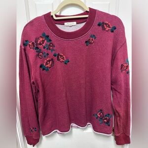 Miles by Madewell Floral Embroidered Crewneck Sweatshirt Women’s M